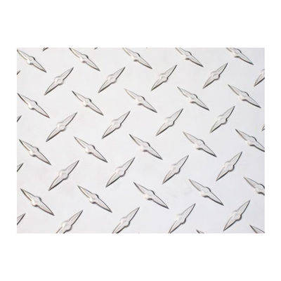Plaque diamantée plaque à carreaux plaque plate personnalisée plaque plate 3003 5052 6061 Prix d'aluminium en relief aluminium perforé 3 T