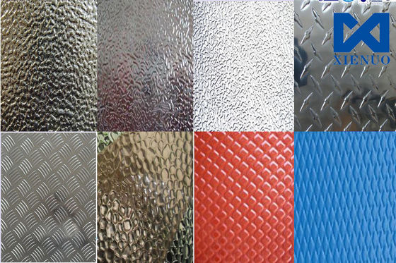 Plaque de contrôle en aluminium en relief laminée à chaud en feuille de diamant 1060 3003 5052 5754