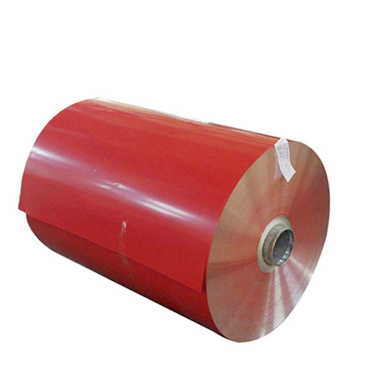 Coil d'aluminium enduit de vert Polyester Coil d'aluminium enduit peut être personnalisé Coil d'aluminium de couleur large